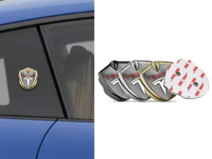 Tesla Emblème Voiture Insigne Design Force Modulable